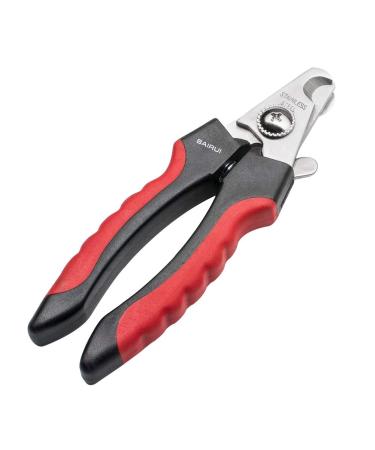BAIRUI Dog Nail Clippers and Heavy Duty Nail Clipper for Large Dogs Professional Nail Trimmer for Dogs/Cats Pet-Nail Trimmer with Safety Guard to Avoid Over-Cutting Nails Free Nail File (Red) - Buy Online on GoSupps.com