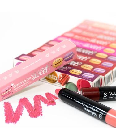 Sistar Born To Be Sweet Velveteer Lip Crayon - Longwear Chocolate Scented Lip Color for International Shipping - Buy Online on GoSupps.com