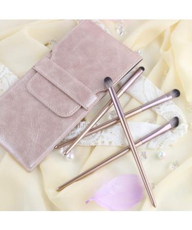 Portable Eye Shadow Makeup Brush Set - 4 Multifunctional Brushes & Travel Cosmetic Bag | International Shipping - Buy Online on GoSupps.com