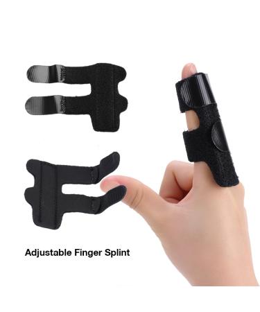 FILFEEL Adjustable Aluminium Alloy Finger Splint | Tenosynovitis Recovery Brace for Index & Middle Finger Support | Pain Relief & Injury Aid - Buy Online on GoSupps.com