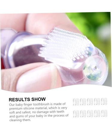 Minkissy Disposable Toothbrush for Babies - 20-Sentence Fingerbrush & Travel Mouth Cleaning Tools (1 Pack Transparent) - Buy Online on GoSupps.com