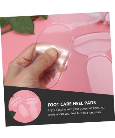 NOLITOY Women's Silicone Heel Protector Insoles - Gel Comfort Grips for High Heels - 4 Pairs Self-Adhesive Shoe Liners - Buy Online on GoSupps.com