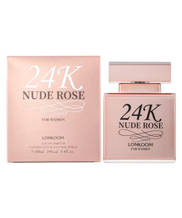 24K PRO Burgundy/Nude Rose Eau de Parfum 100ml Long-lasting Fragrance for Women (yellow)