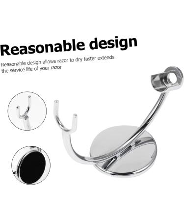 Magiclulu 3 STK Razor Organizer & Brush Holder - Stable Shaving Stand for Men | Premium Zinc Alloy Hair Accessories - Buy Online on GoSupps.com