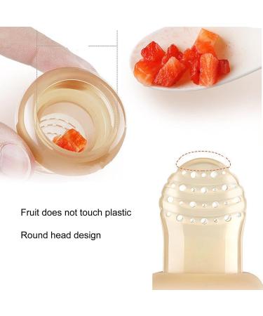 2 Pieces Baby Fruit Feeder Pacifier - Silicone Safe Fresh Food Toys for Infants | Anti-Leaking Teething Solutions - Buy Online on GoSupps.com