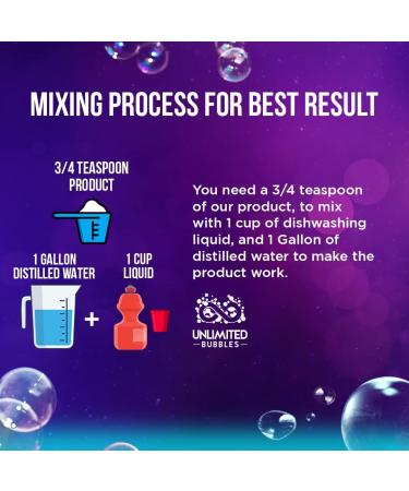 Non-Toxic Bubble Solution Powder for Machines, Wands, and Refills - Makes Over 5 Gallons - Not for Bubble Guns - Buy Online on GoSupps.com