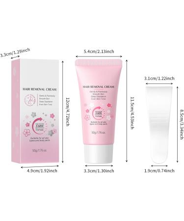 Body Hair Removal Cream - Gentle Hair Removal for Sensitive Skin - Moisturizing Cream 50g for Armpits Back Legs Face Upper Lip - Buy Online on GoSupps.com