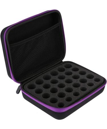 Jerliflyer Essential Oil Handbag - 30 Bottle Storage Case for Aromatherapy | Purple Essential Oil Organizer - Buy Online on GoSupps.com