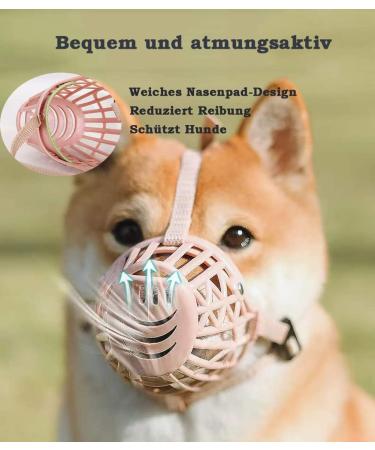 Adjustable Dog Muzzle for Small & Medium Dogs - Prevent Biting Chewing & Barking - Breathable Safety 2XL - Buy Online on GoSupps.com