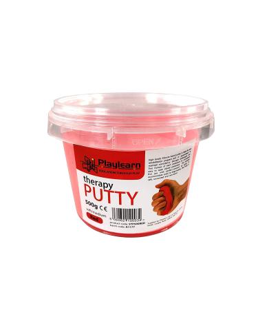 Playlearn Therapy Putty Bulk Size - Stress Putty for Kids and Adults - 18 Ounce Medium - Red