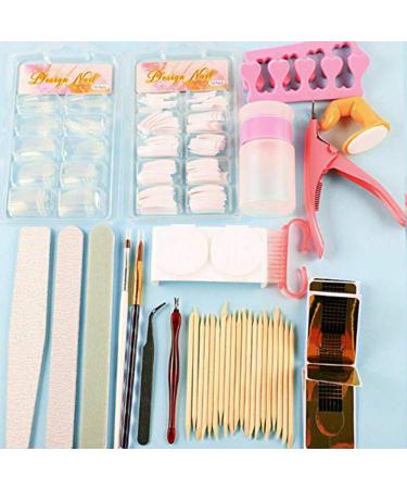 J-Ouuo Acrylic Nail Kit - Complete Nail Art Set with Powder Liquid Brushes Glitter & French Tips | Professional Quality for Home & Salon Use - Buy Online on GoSupps.com
