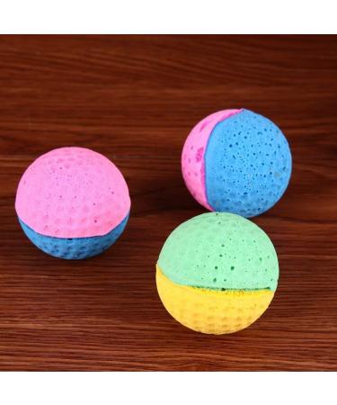 Ndier 8 Soft Cat Balls - Colorful Bite-Proof Latex Training Toys for Cats & Small Dogs - Perfect for Kittens - Buy Online on GoSupps.com