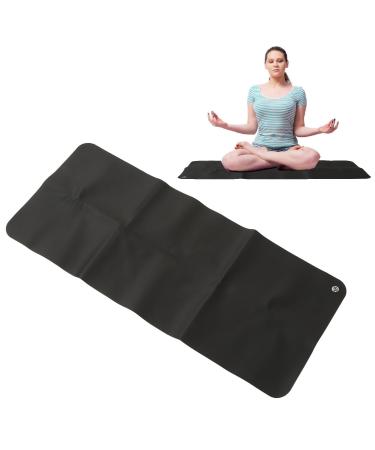 Equipment mat 11.81 x 26.77 inches large black grounding ground pad relaxation relieved fears ground mat grounding yoga mat foot care for men and women better