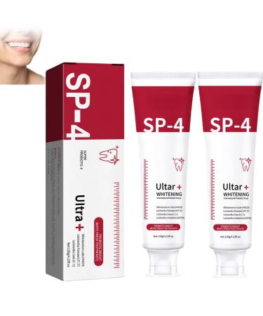 Sp4 Probiotic Whitening Toothpaste Fresh Breath Toothpaste Sp4 Teeth Whitening Paste Sp4 Deep Cleansing Care Toothpaste 2pcs B