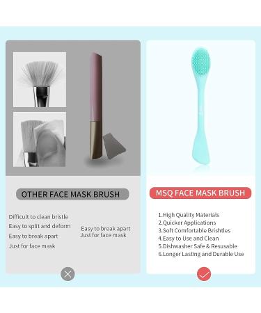Shop MSQ 2-in-1 Silicone Face Mask & Makeup Removal Brush - Blue & Orange | Perfect for Cleansing & Spa-Like Skin Care - International Shipping Available - Buy Online on GoSupps.com