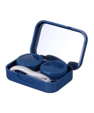 KOMBIUDA 1 Set 4 Pieces Boxes Box Glasses Case Travel Cute Plastic Blue 6.5X4.5X2CM