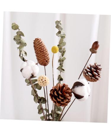 TEHAUX 10 Pcs Floral Flower Bouquet Artificial Pine Cone Bouquet Artificial Plants Diy Crafting Pinecones Branches Pinecones with Pine Floral Picks Mini Wreath Ornament Vase Autumn Bamboo As Shownx2pcs 50X5cmx2pcs - Buy Online on GoSupps.com