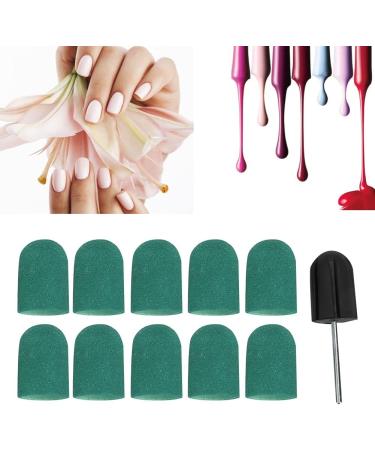 ANKROYU Nail Polish Grinding Head Sanding Rings Cap Nail Polish Sanding Belt Nail Polish Grinding Head Sanding Rings Cap Nail Drill Polishing Sanding Belt Set Nail Salon(Green) - Buy Online on GoSupps.com