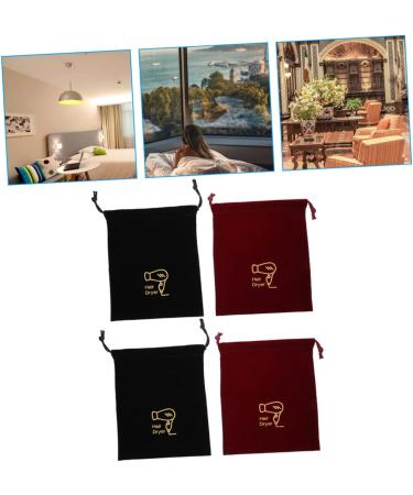 Mikinona 4pcs Storage Bag Tote Bag for Travel Hair Dryer Case Travel Tote Bag Hair Dryer Bags Fabric - Buy Online on GoSupps.com