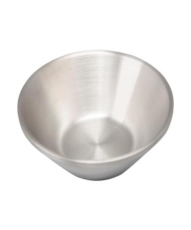 Colcolo Stainless Steel Shaving Bowl - Luxurious 12 cm Shaving Mug with Tactile Texture - Perfect for Smooth Shaves - Buy Online on GoSupps.com