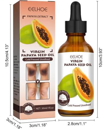 GFOUK Virgin Papaya Seed Oil Pure Natural Virgin Papaya Seed Oil Fights Blemishes Large Pores Relieve Itchy Scaly Irritated Eczema and Psoriasis (1PC) - Buy Online on GoSupps.com