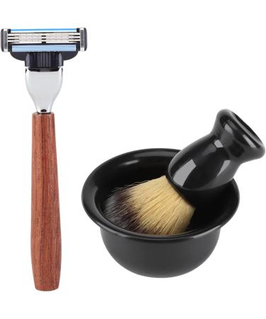 CCYLEZ Rich Foam Shaving Stand Set | Wooden Handle Brush & Kitchen Set - Premium Quality for a Luxurious Shave - Buy Online on GoSupps.com