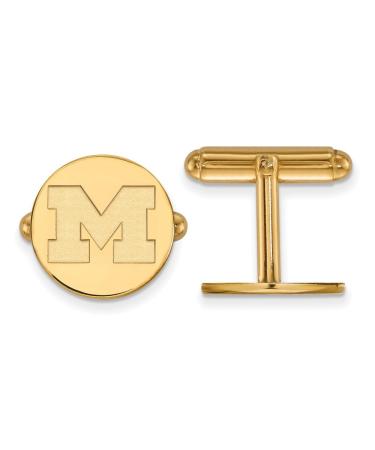 Michigan Cuff Links (Gold Plated)