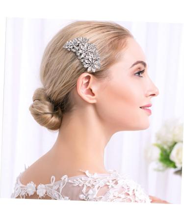 Housoutil Comb Rhinestone Headpiece Wedding Hair Clip Rhinestone Hair Clip Bridal Hair Clip Rhinestone Hair Accessories Wedding Veils Pearl Tiara Bride Hair up Rhinestones - Buy Online on GoSupps.com