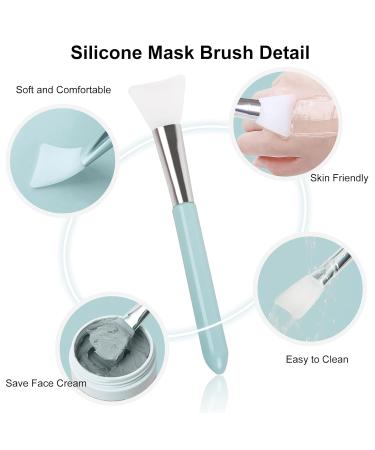 Buy Terse Bowknot Hair Band & Silicone Mask Brushes - 6-Piece Makeup Set for Spa & Face Washing - Sweet Coral Red Fleece - Buy Online on GoSupps.com