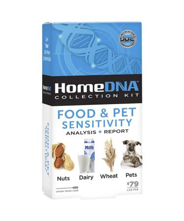 HomeDNA Food & Pet Sensitivity at-Home DNA Test Kit | Lab Fees NOT Included | Kit ONLY