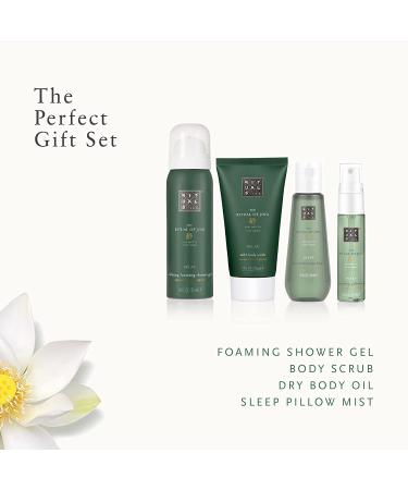 RITUALS Jing Calming Gift Set - Foaming Shower Gel, Body Scrub, Dry Body  Oil & Sleep Pillow Mist with Sacred Lotus & Jujube - Small