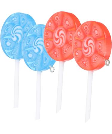 STOBOK 12 pcs lollipop pendants resin charm necklace Accessories delicate pendant jewelry making accessories Model key ring hangings jewelry delicate lollipop charm Bracelet Dessert 6X3CMx5pcs Assorted Colorx5pcs - Buy Online on GoSupps.com