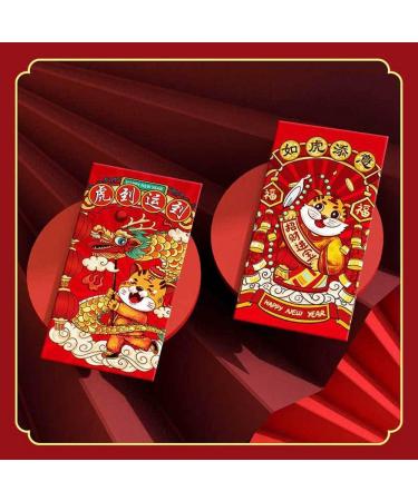 Kuuddker 6 Pcs Chinese New Year Red Envelopes 2022 Zodiac Year Bao Cartoon Lucky Money Packets for Spring Festival - Buy Online on GoSupps.com