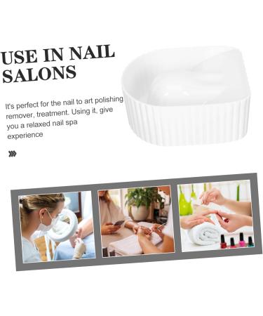 PLAFOPE Manicure Hand Soak Bowl Nail Soaking Bowl Nail Color Removing Bowl Manicure Bowl for Hand Nail Salon Supplies Nail Art Remover Bowl Manicure Wash Bowls Nail Soak off Bowl - Buy Online on GoSupps.com