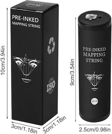 Eyebrow Threading Tool - Salon Quality Brow Threading Tool Point Tool Accurate Eyebrow Mapping | Black Ink Point Tool Beauty String Thread Set Professional Beauty String Thread for Home and Salon - Buy Online on GoSupps.com