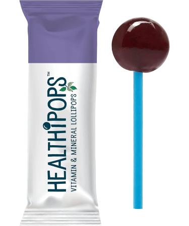 Healthipops Winter Wellness Lollipops with Elderberry, Marshmallow Root & Lime Flower | Kids 4+ | 12 Vitamin & Mineral Lollipops - Buy Online on GoSupps.com