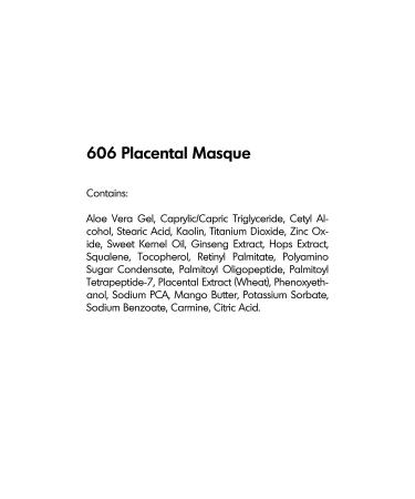 Raya Placental Masque (606) - Nourishing Facial Treatment Mask for Dry & Aging Skin | Revitalize & Reduce Wrinkles | International Shipping Available - Buy Online on GoSupps.com