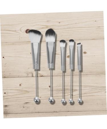 Gogogmee 2 Sets Metal Handle Makeup Brush Brow Brush Eye Shadow Eyeshadow Brush Make up Oblique Head Beaded - Buy Online on GoSupps.com