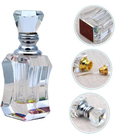 SOLUSTRE Perfume Bottle Hair Scrunchie Chiffon Mini Empty Dropper Bottle Glass Essential Oil Dispenser Perfume Vial Small Perfume Dropper Bottle Glass Dropper Bottle Glass Bottle Crystal - Buy Online on GoSupps.com