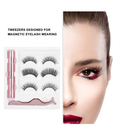 Magnetic False Eyelashes Set - 3D Waterproof Lashes with Reusable Tweezers | International Shipping Available - Buy Online on GoSupps.com