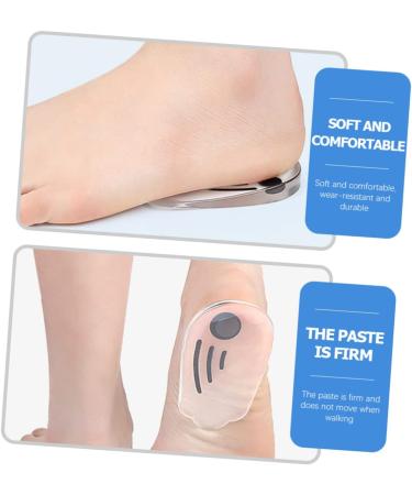 GLEAVI Heel Pads - 2 Pairs Gel Cushions for High Heels & Flat Feet - Transparent Shoe Insoles 10.2x5.9cm - Buy Online on GoSupps.com