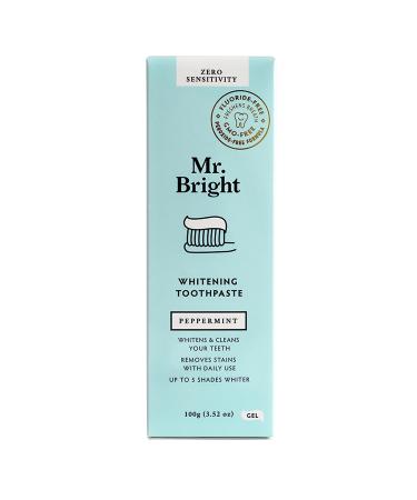 Mr. Bright - Whitening Fluoride Free Toothpaste Gel Peppermint - 3.52 oz.
