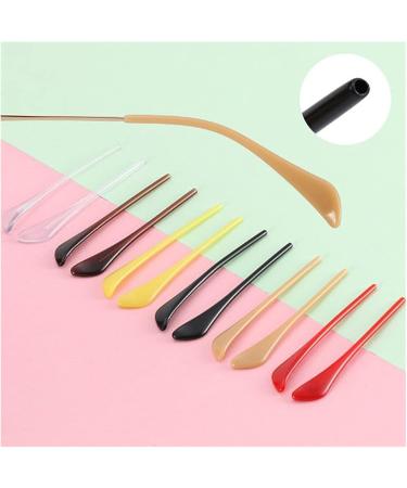 Willwa Anti-Slip Plastic Hanger Tips for Metal Glasses - 10 Pairs (20 Pieces) - Transparent 25x70mm - Buy Online on GoSupps.com