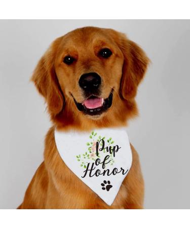 YTNONT Dog of Honor Maid of Honor Wedding Dog Bandana Wedding Photo Prop Pet Scarf Accessories Coral Wedding Bandana White 1 Count (Pack of 1) - Buy Online on GoSupps.com