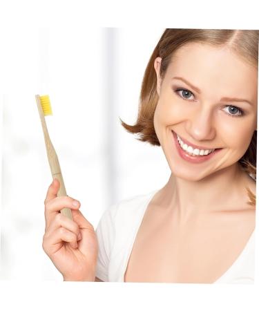 FRCOLOR 14 Pcs Bamboo Toothbrush Set - Eco-Friendly Replaceable Nylon Bristles Manual Travel Toothbrushes for Oral Care - Buy Online on GoSupps.com