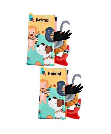 Toyandona 2 piece fabric book baby toys early learn children's toys kidcraft game set baby first book puzzle toy book toy puzzle books learning toys