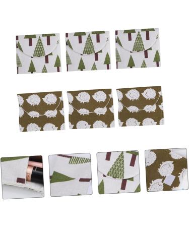 Lurrose 6pcs Napkin Storage Bag - Zippered Mini Purse Storage Bags for Menstrual Pads and Women's Essentials - Buy Online on GoSupps.com