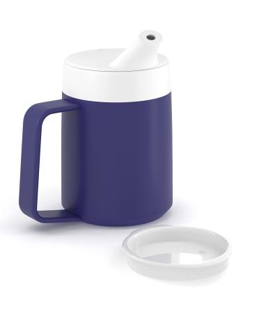 JFA Supplies 1 Handle 165ml Blue Adult Drinking Mug/Drinking Cup/Sippy Cup/Non Spill Cup
