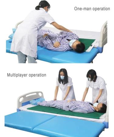 Foldable Transfer Slide Board Portable Stretcher Hospital Bed Positioning Pad with Moving Sliding Cloth Easy to Disassemble and Clean Transferring Board for Transfers of Seniors and Handicap - Buy Online on GoSupps.com