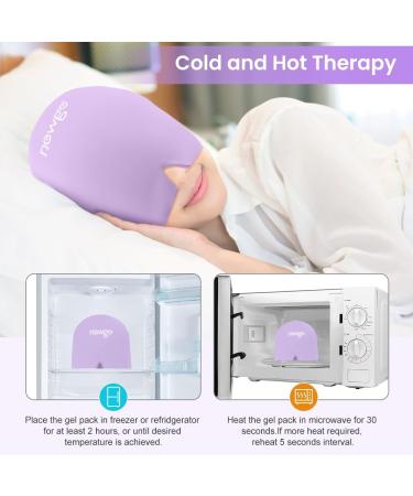 NEWGO Migraine Relief Cap - Purple Full Coverage Headache Hat for Cold Therapy and Stress Relief - Buy Online on GoSupps.com
